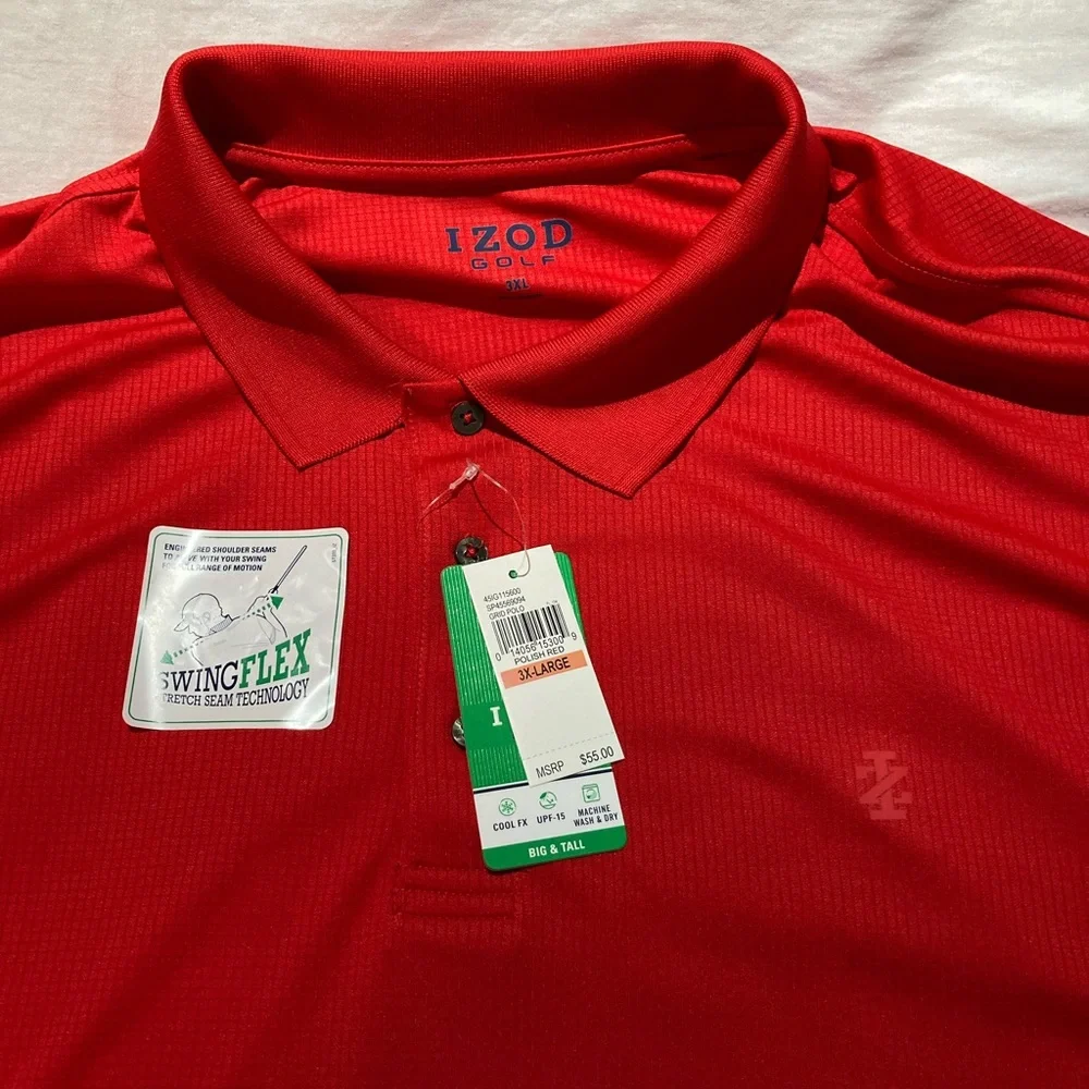 Men’s Izod Golf Swing Flex Polo shirt! Size 3X, NWT! $55.00! - Picture 3 of 6